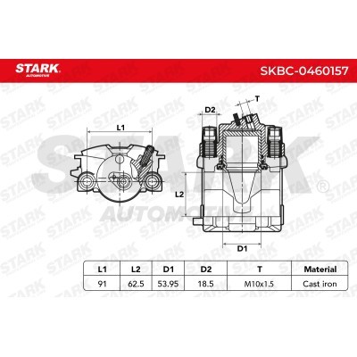 Zacisk Hamulcowy Stark SKBC-0460157 SKBC-0460157 - foto 4