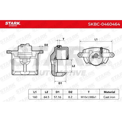 Zacisk Hamulcowy Stark SKBC-0460464 SKBC-0460464 - foto 5