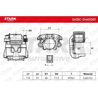 Zacisk Hamulcowy Stark SKBC-0461061 SKBC-0461061 - foto 6