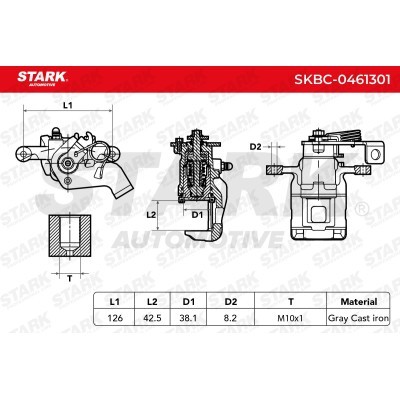 Zacisk Hamulcowy Stark SKBC-0461301 SKBC-0461301 - foto 3
