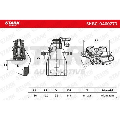 Zacisk Hamulcowy Stark SKBC-0460270 SKBC-0460270 - foto 6