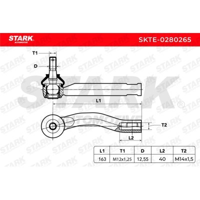 Końcówka drążka kierowniczego Stark SKTE-0280265 SKTE-0280265 - foto 5