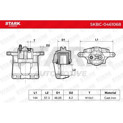 Zacisk Hamulcowy Stark SKBC-0461068 SKBC-0461068 - foto 3