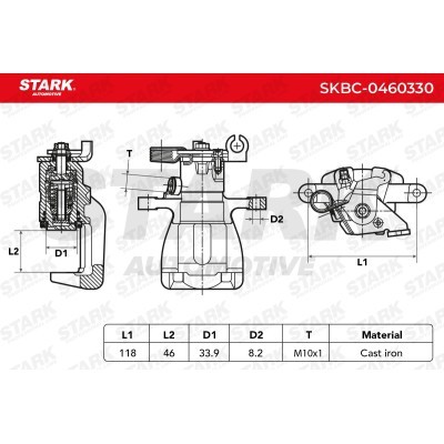 Zacisk Hamulcowy Stark SKBC-0460330 SKBC-0460330 - foto 7