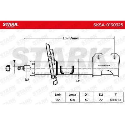 Amortyzator Stark SKSA-0130325 SKSA-0130325 - foto 3
