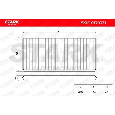 Filtr Kabinowy Stark SKIF-0170331 SKIF-0170331 - foto 6