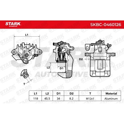Zacisk Hamulcowy Stark SKBC-0460126 SKBC-0460126 - foto 4