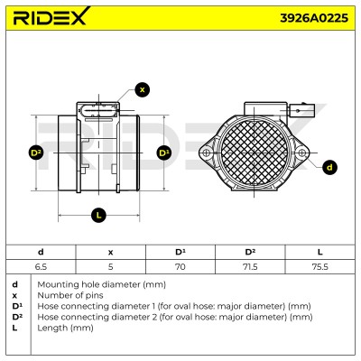 Przepływomierz RIDEX 3926A0225 3926A0225 - foto 6