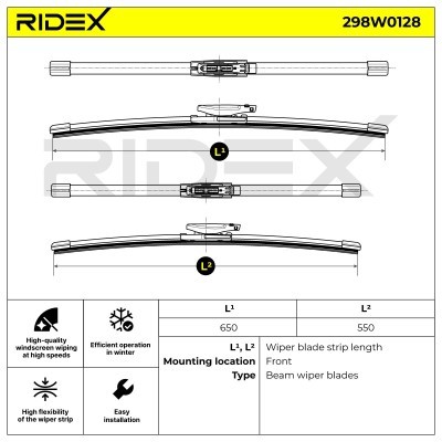 Pióro Wycieraczki RIDEX 298W0128 298W0128 - foto 5