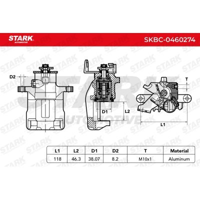Zacisk Hamulcowy Stark SKBC-0460274 SKBC-0460274 - foto 5