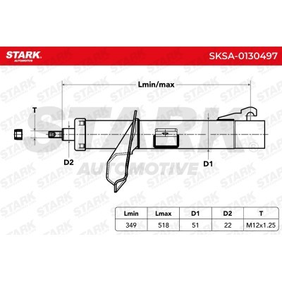 Amortyzator Stark SKSA-0130497 SKSA-0130497 - foto 6