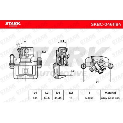 Zacisk Hamulcowy Stark SKBC-0461184 SKBC-0461184 - foto 6