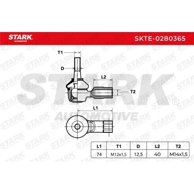 Końcówka drążka kierowniczego Stark SKTE-0280365 SKTE-0280365 - foto 4