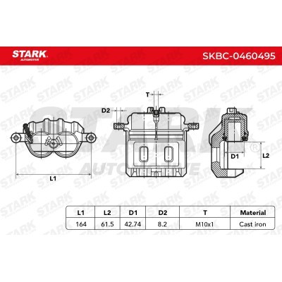 Zacisk Hamulcowy Stark SKBC-0460495 SKBC-0460495 - foto 5