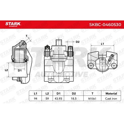 Zacisk Hamulcowy Stark SKBC-0460530 SKBC-0460530 - foto 5