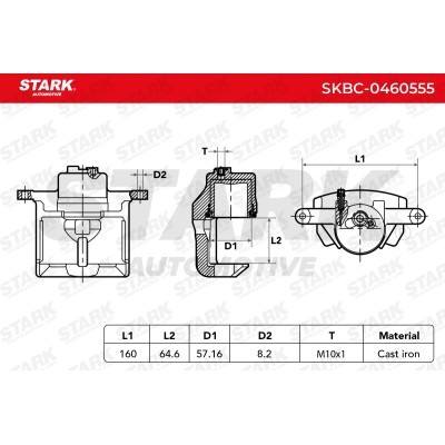 Zacisk Hamulcowy Stark SKBC-0460555 SKBC-0460555 - foto 6