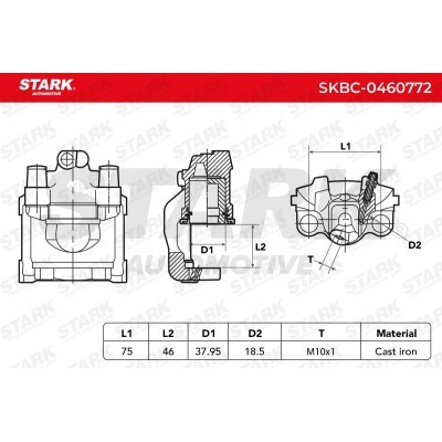 Zacisk Hamulcowy Stark SKBC-0460772 SKBC-0460772 - foto 5