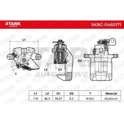 Zacisk Hamulcowy Stark SKBC-0460171 SKBC-0460171 - foto 4