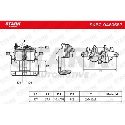 Zacisk Hamulcowy Stark SKBC-0460687 SKBC-0460687 - foto 6