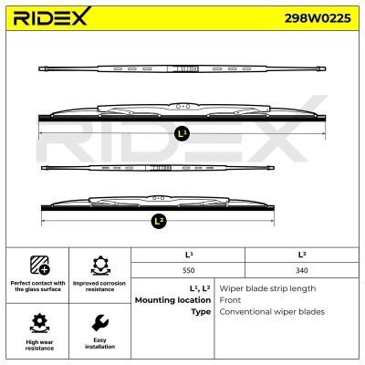 Pióro Wycieraczki RIDEX 298W0225 298W0225 - foto 5