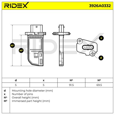 Przepływomierz RIDEX 3926A0332 3926A0332 - foto 6