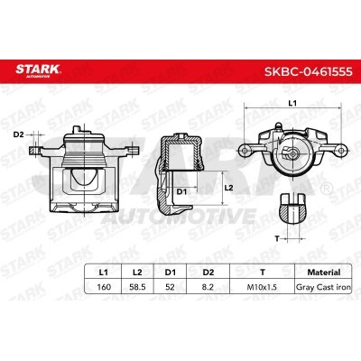 Zacisk Hamulcowy Stark SKBC-0461555 SKBC-0461555 - foto 8