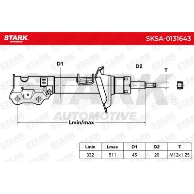 Amortyzator Stark SKSA-0131643 SKSA-0131643 - foto 3