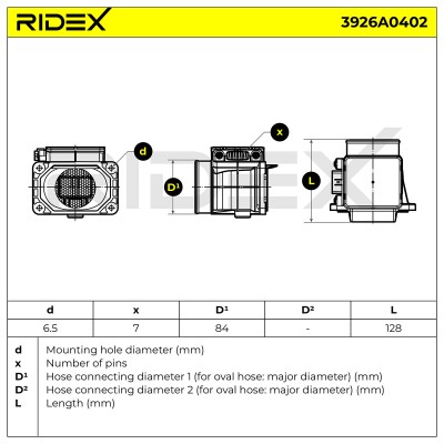 Przepływomierz RIDEX 3926A0402 3926A0402 - foto 6