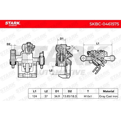 Zacisk Hamulcowy Stark SKBC-0461575 SKBC-0461575 - foto 3