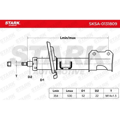 Amortyzator Stark SKSA-0131809 SKSA-0131809 - foto 3