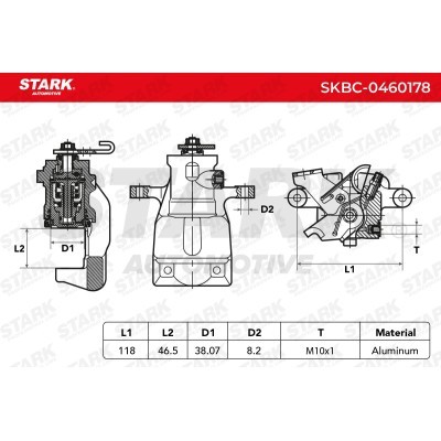 Zacisk Hamulcowy Stark SKBC-0460178 SKBC-0460178 - foto 4