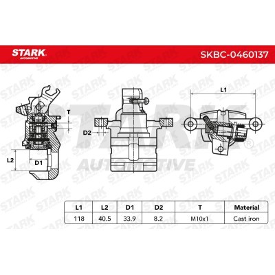 Zacisk Hamulcowy Stark SKBC-0460137 SKBC-0460137 - foto 7