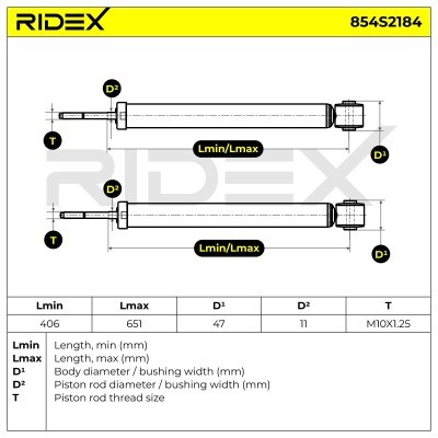 Amortyzator RIDEX 854S2184 854S2184 - foto 8