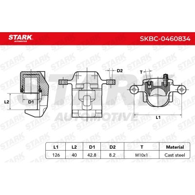 Zacisk Hamulcowy Stark SKBC-0460834 SKBC-0460834 - foto 6