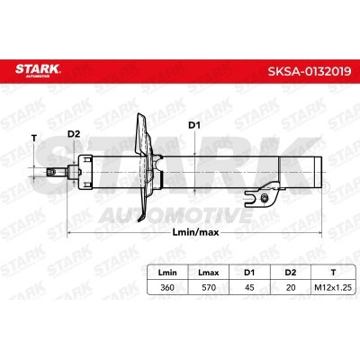 Amortyzator Stark SKSA-0132019 SKSA-0132019 - foto 2
