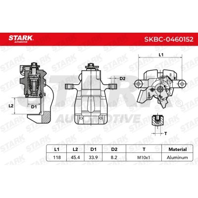 Zacisk Hamulcowy Stark SKBC-0460152 SKBC-0460152 - foto 4