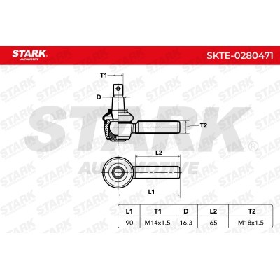 Końcówka drążka kierowniczego Stark SKTE-0280471 SKTE-0280471 - foto 6
