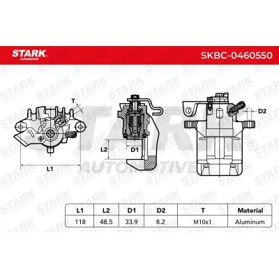 Zacisk Hamulcowy Stark SKBC-0460550 SKBC-0460550 - foto 4