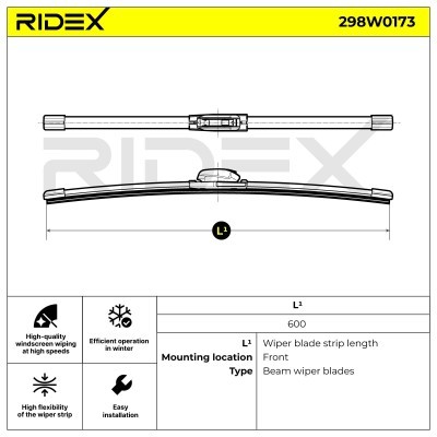 Pióro Wycieraczki RIDEX 298W0173 298W0173 - foto 7