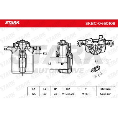 Zacisk Hamulcowy Stark SKBC-0460108 SKBC-0460108 - foto 7