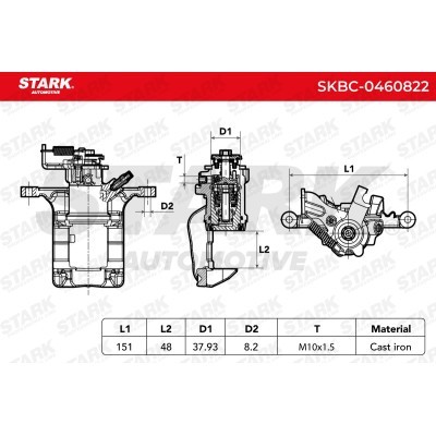 Zacisk Hamulcowy Stark SKBC-0460822 SKBC-0460822 - foto 5