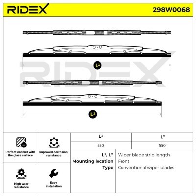 Pióro Wycieraczki RIDEX 298W0068 298W0068 - foto 7