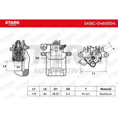 Zacisk Hamulcowy Stark SKBC-0460004 SKBC-0460004 - foto 6