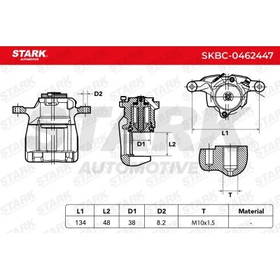 Zacisk Hamulcowy Stark SKBC-0462447 SKBC-0462447 - foto 3
