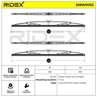 Pióro Wycieraczki RIDEX 298W0053 298W0053 - foto 7