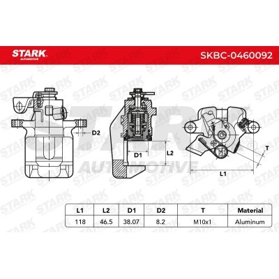 Zacisk Hamulcowy Stark SKBC-0460092 SKBC-0460092 - foto 4