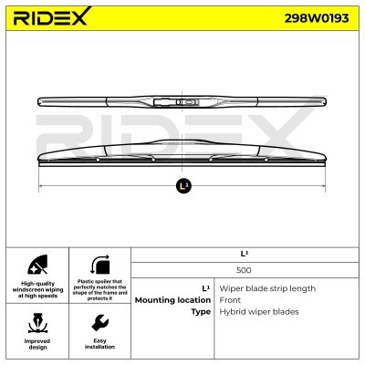 Pióro Wycieraczki RIDEX 298W0193 298W0193 - foto 7