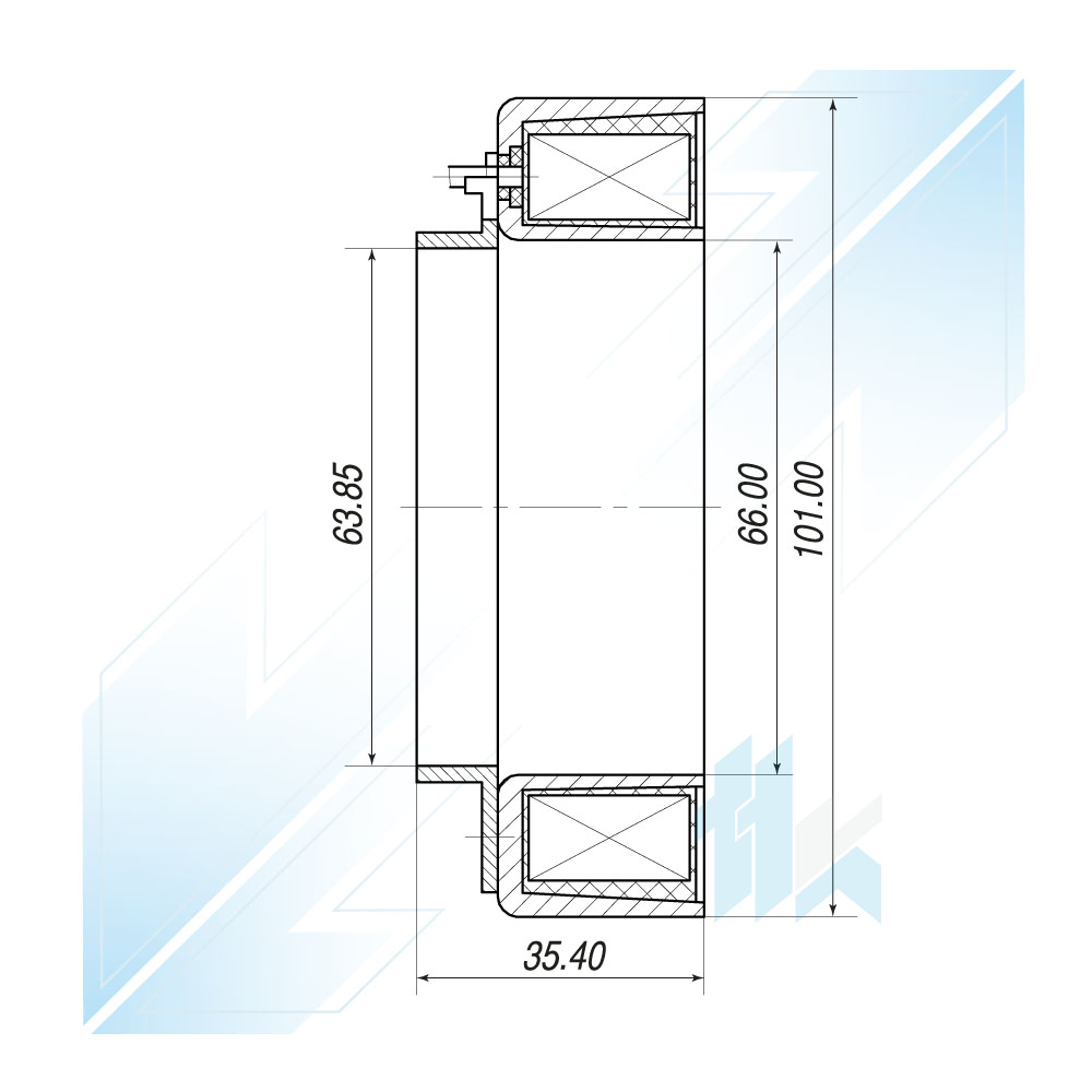 Elektromagnes Sprężarki Klimatyzacji VISTEON HCC HS-18 NI, 12V 116VHS8202 - foto 2