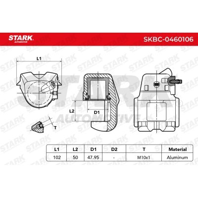 Zacisk Hamulcowy Stark SKBC-0460106 SKBC-0460106 - foto 5