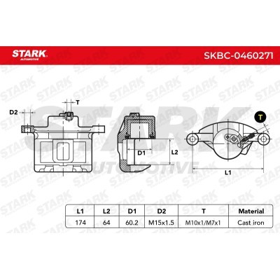 Zacisk Hamulcowy Stark SKBC-0460271 SKBC-0460271 - foto 7